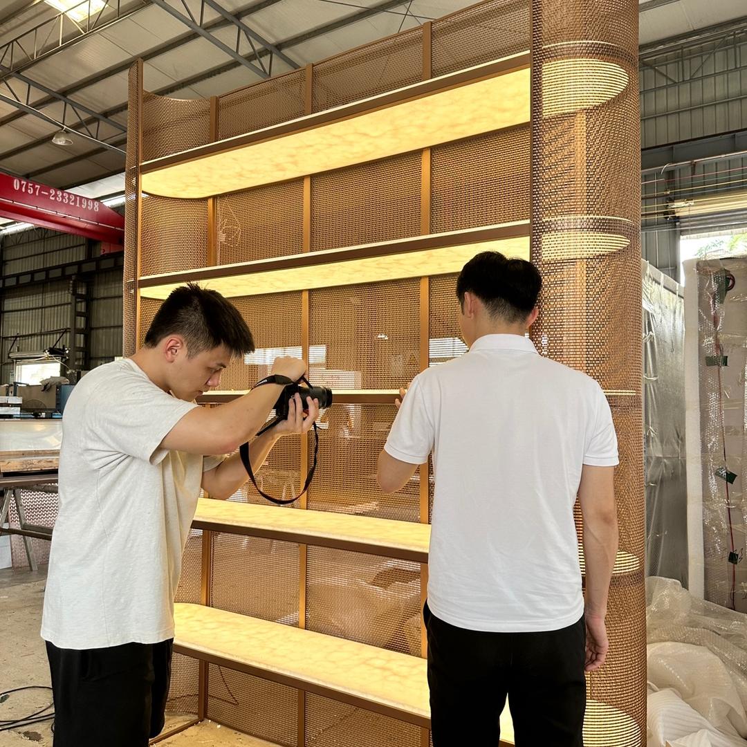 点辉不锈钢壁龛-展示柜-酒柜定制工厂