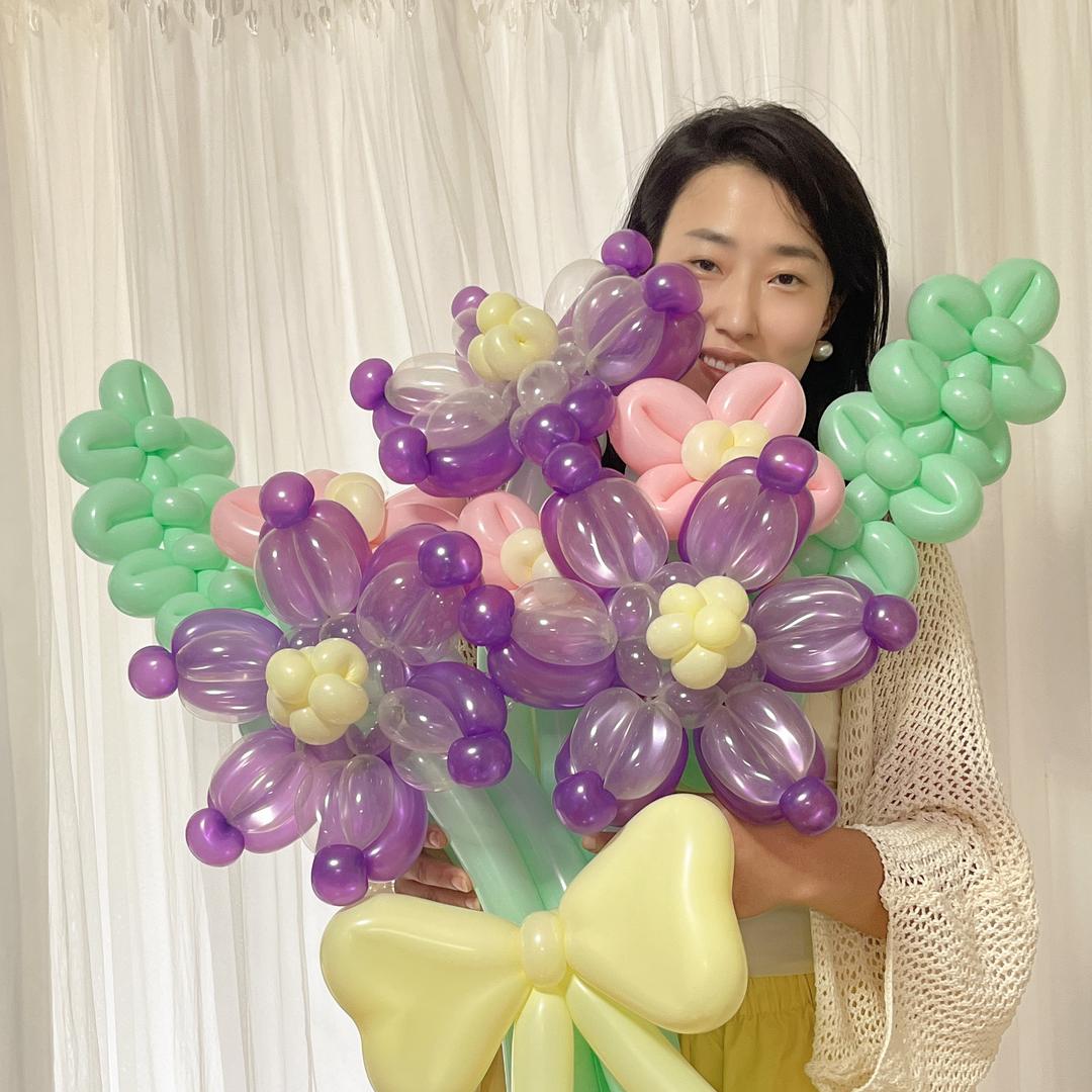 沧州田花花气球花束（同城配送）