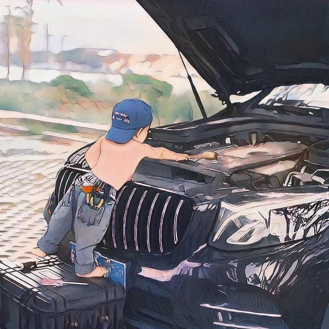 修车人邓师傅