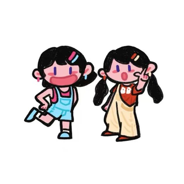 有两个仔很会吃