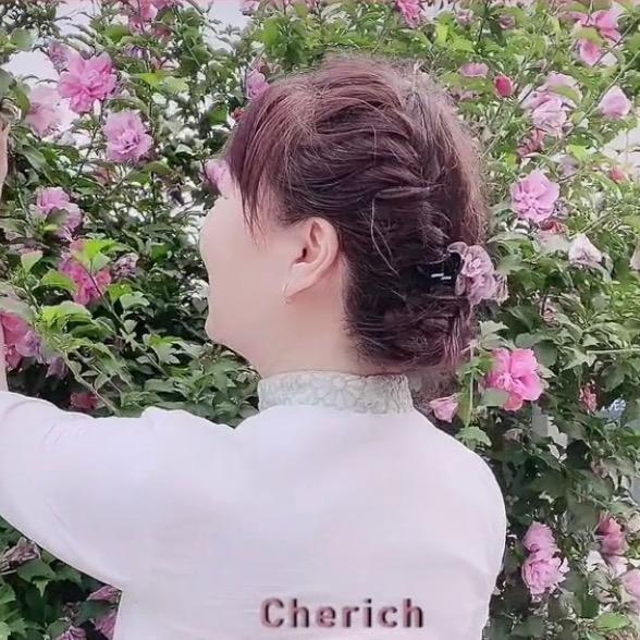 英子盘发