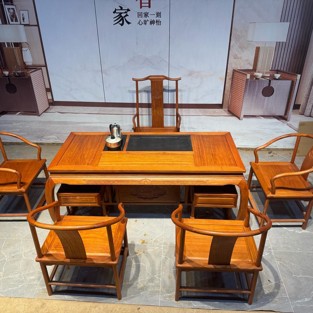 广东乾丰香花梨家具厂[承接定制】