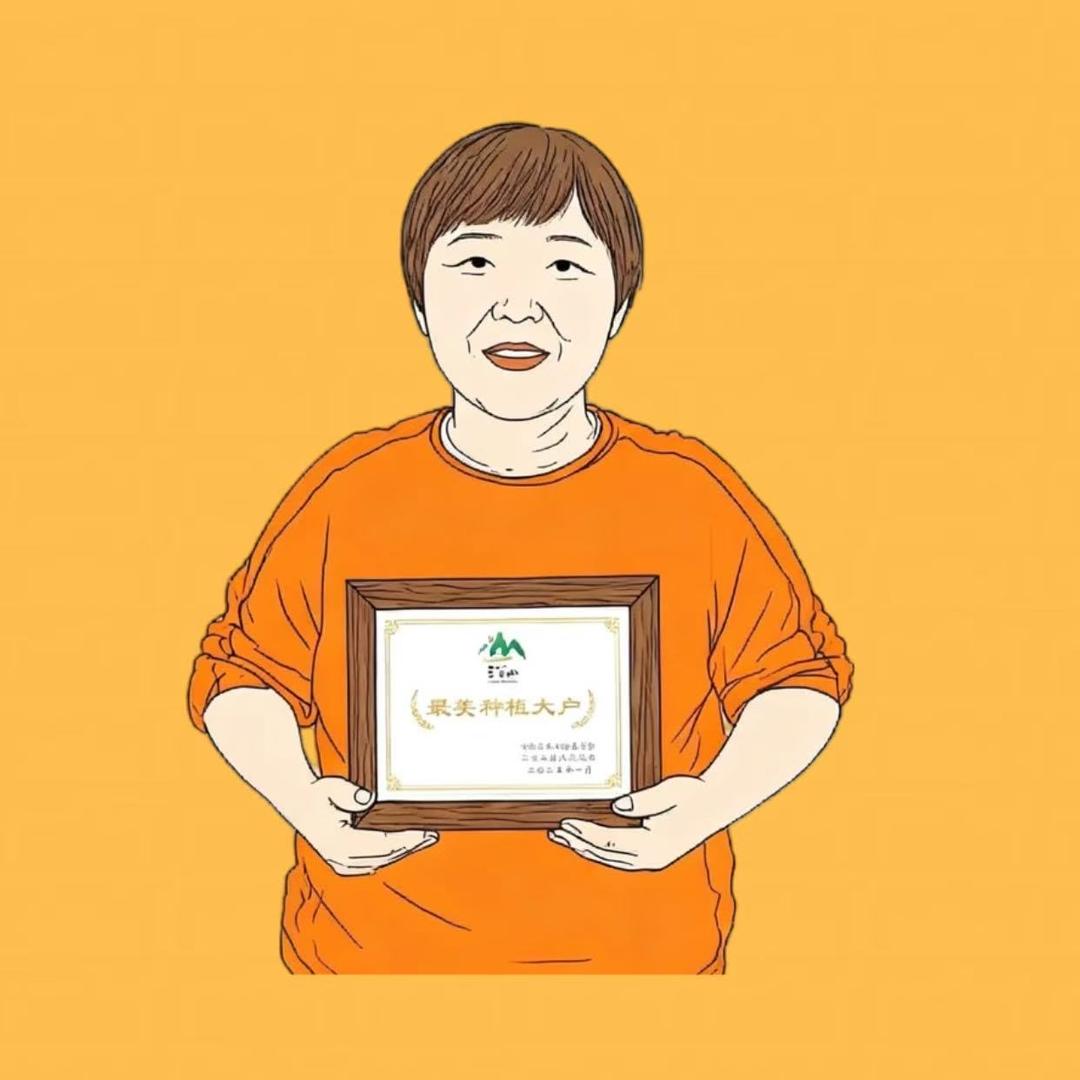 小鱼小派奶奶在果园