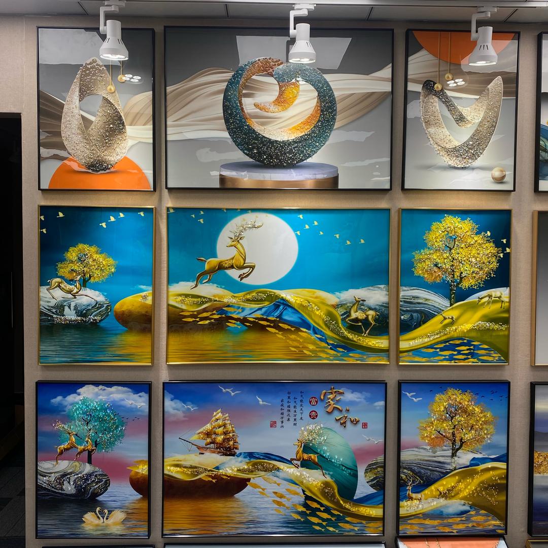 诚林装饰画福利直播间