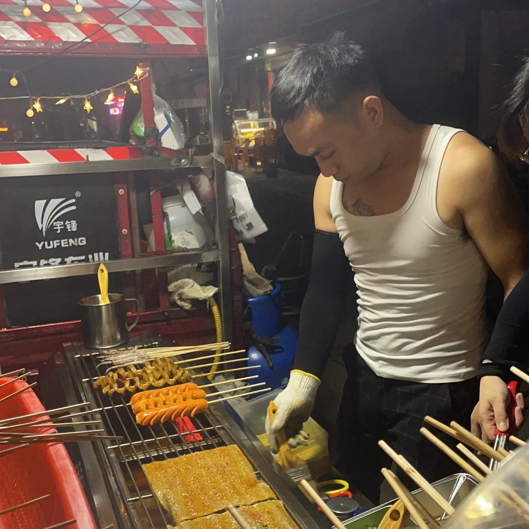 湘辣烤面筋（南涌桥头摆摊）