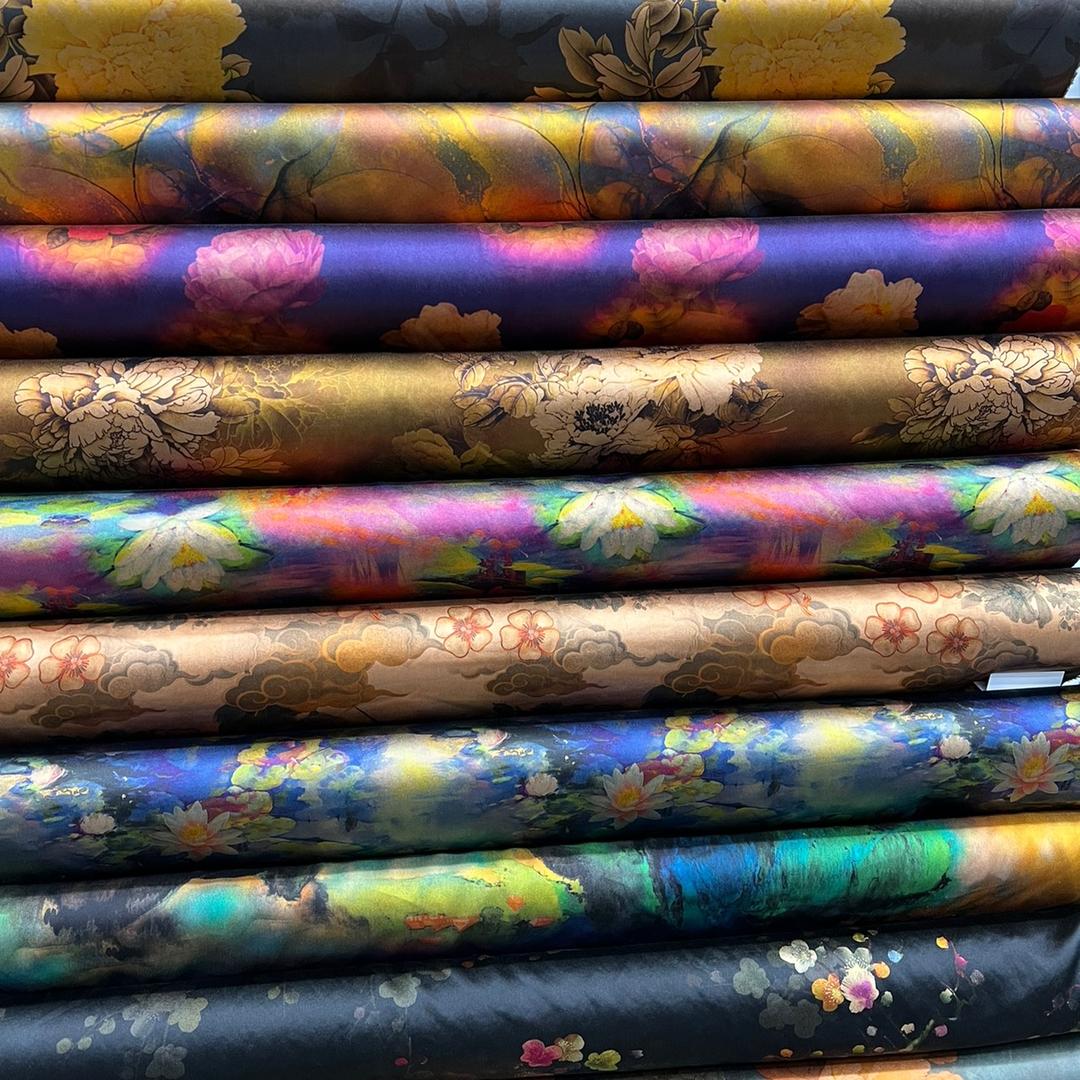 花花真丝香云纱