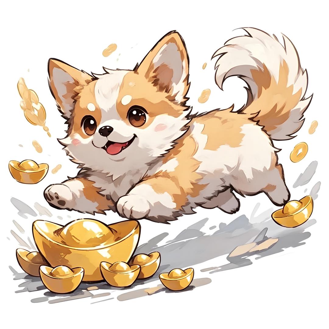 哇呜～（来财版）