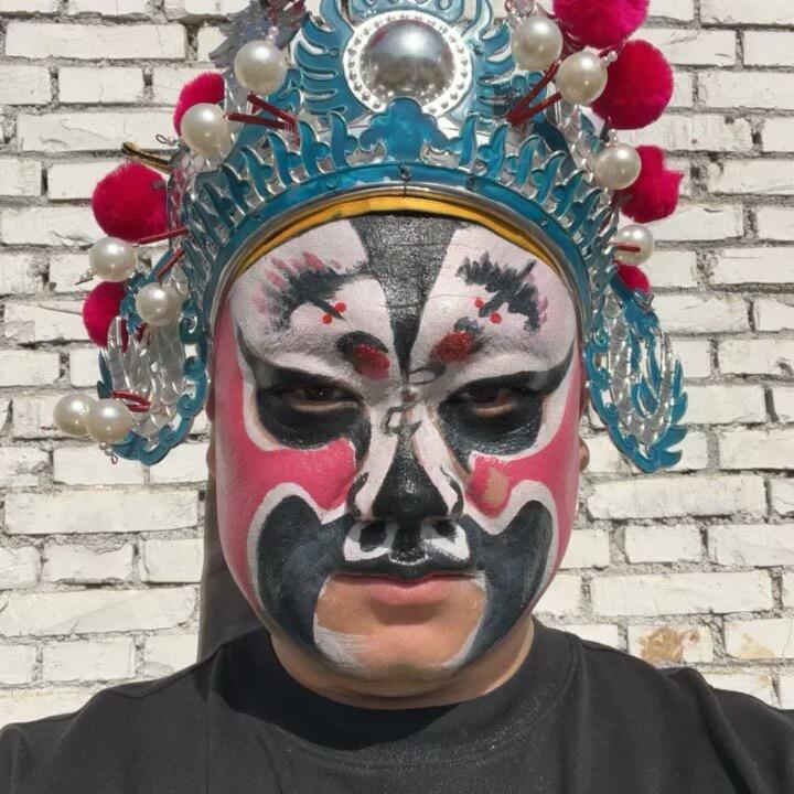 长安蓝田高跷宣传人