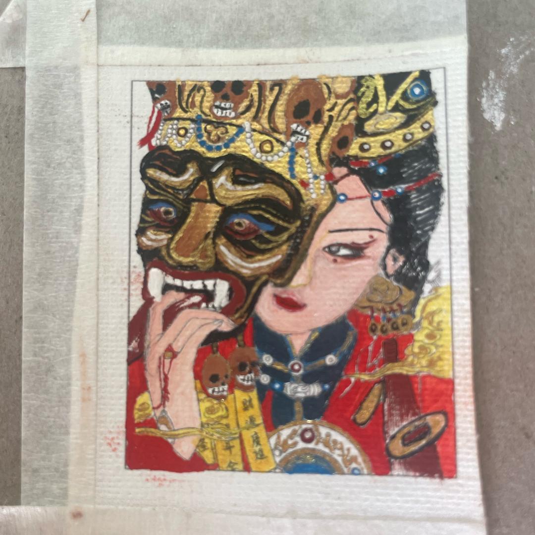 措聪白玛拉摩：唐卡 山鬼 九宫 雷击木