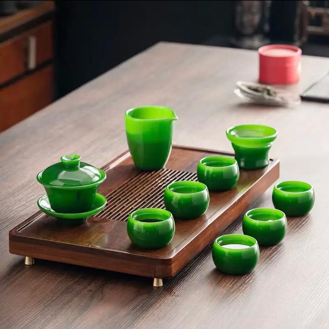 豫见琉璃玉瓷茶具工艺品