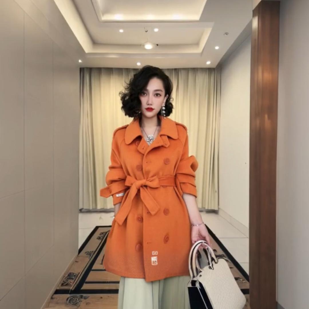 香妃儿羊绒大衣（清样板号）