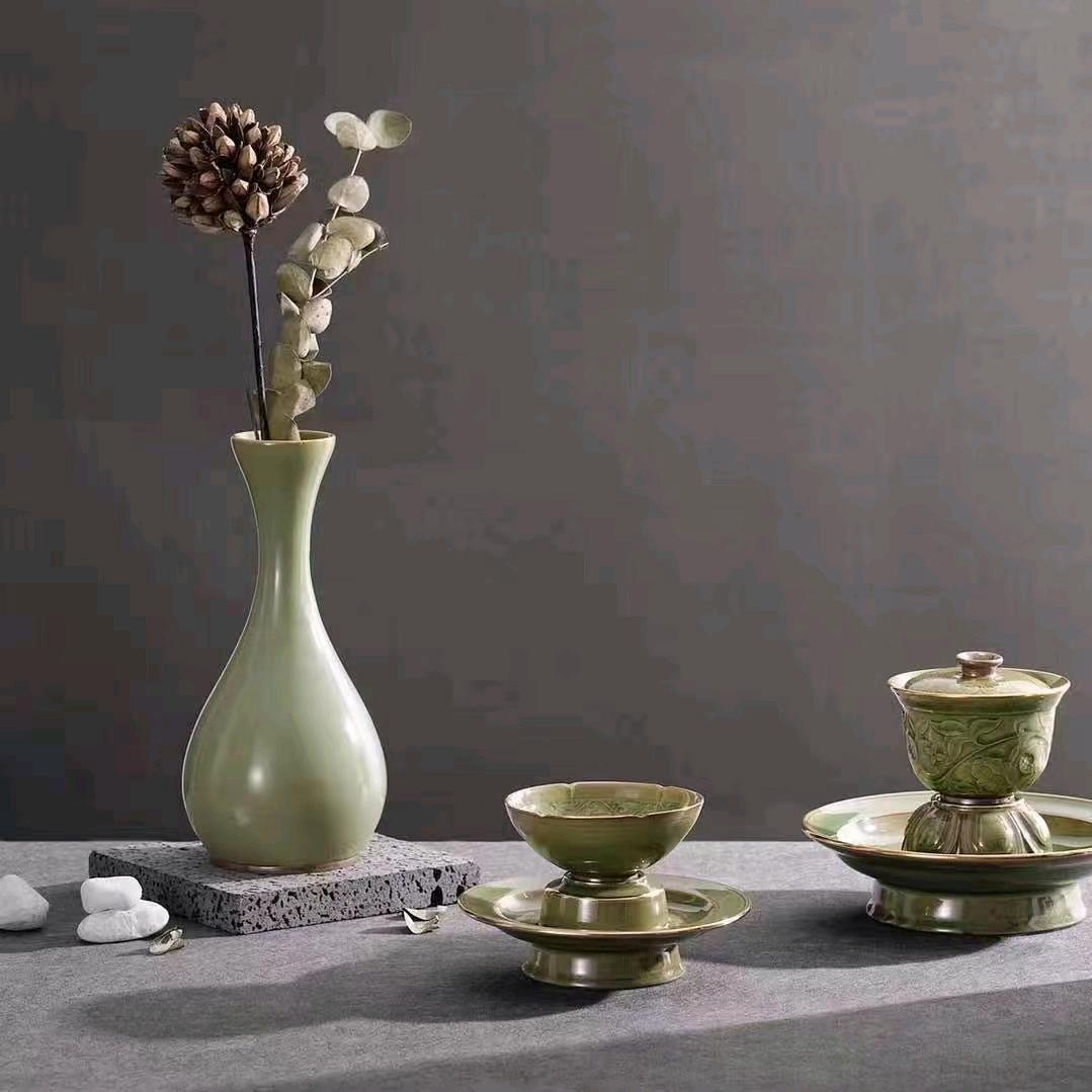 耀州窑张珂珂拾里青瓷茶器