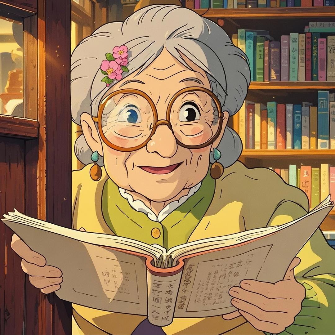 治愈系眼镜奶奶