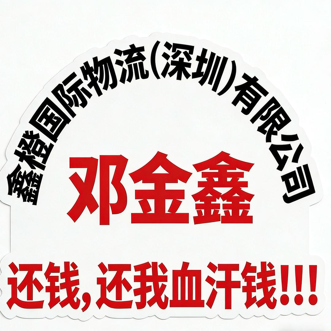 鑫橙国际物流邓金鑫还我血汗钱