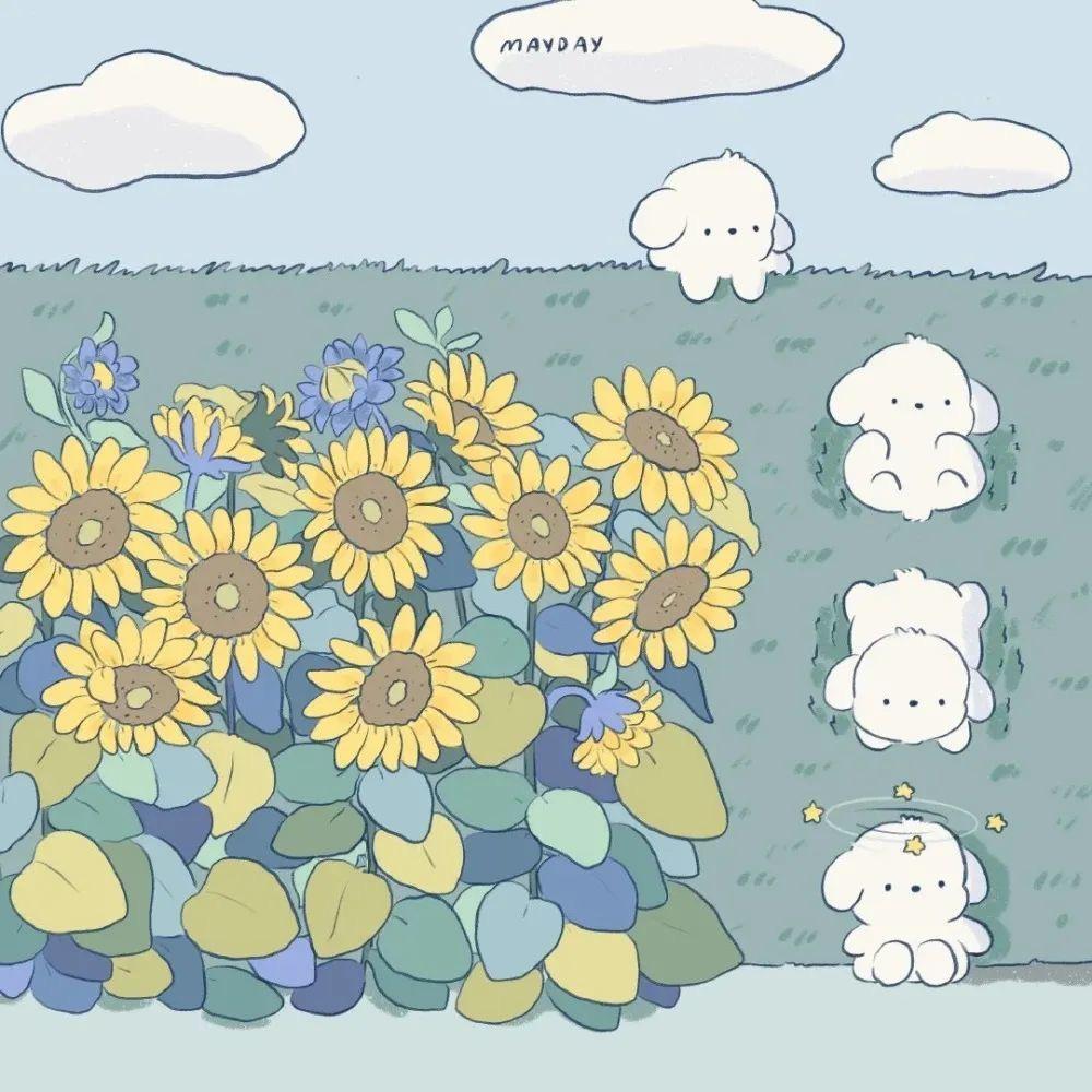 夜晚的向日葵头像