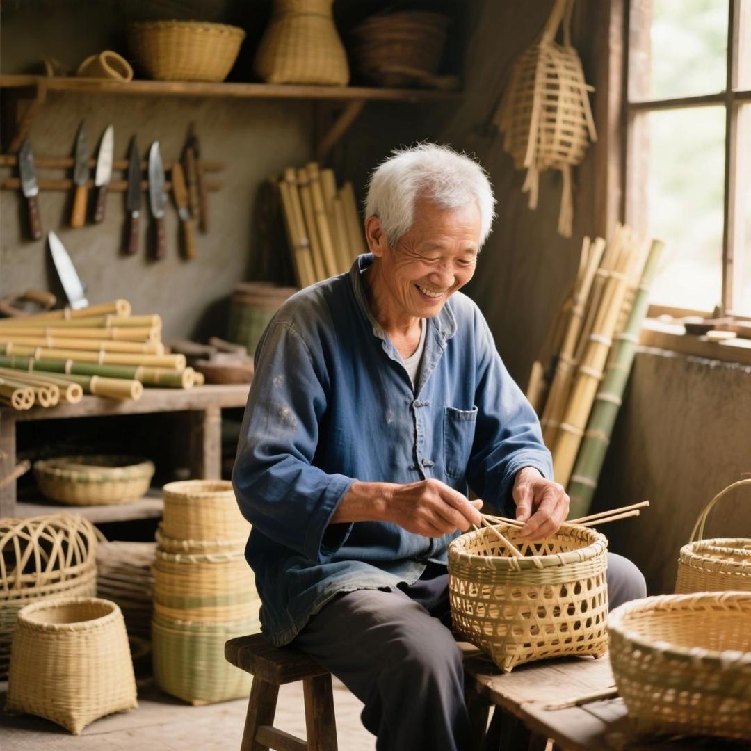 晶品传统竹编