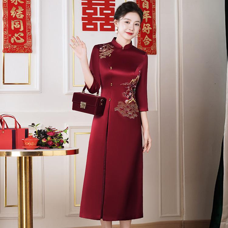 纤禧喜妈妈旗袍礼服