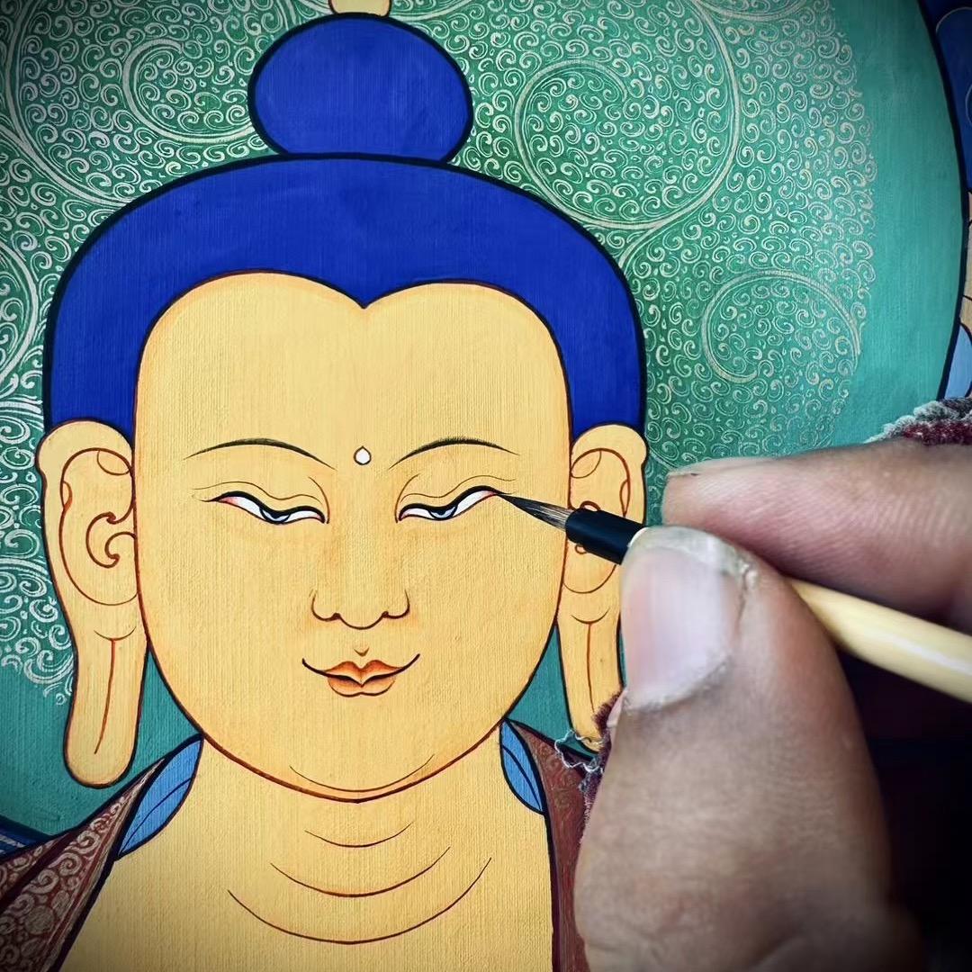 桑杰唐卡艺术传承人