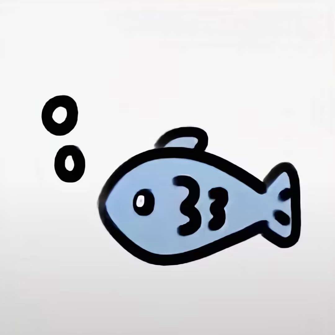 躲在海底吐泡泡的鱼🫧