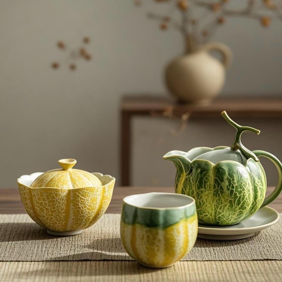 甜瓜茶具