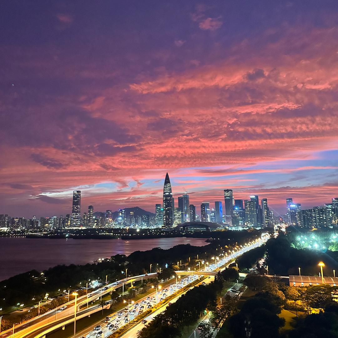 深圳湾看海