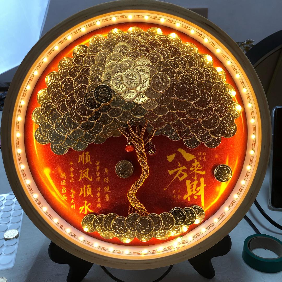 小熊发财树手工定制