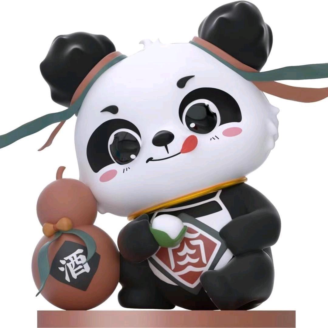 卖水果的熊猫