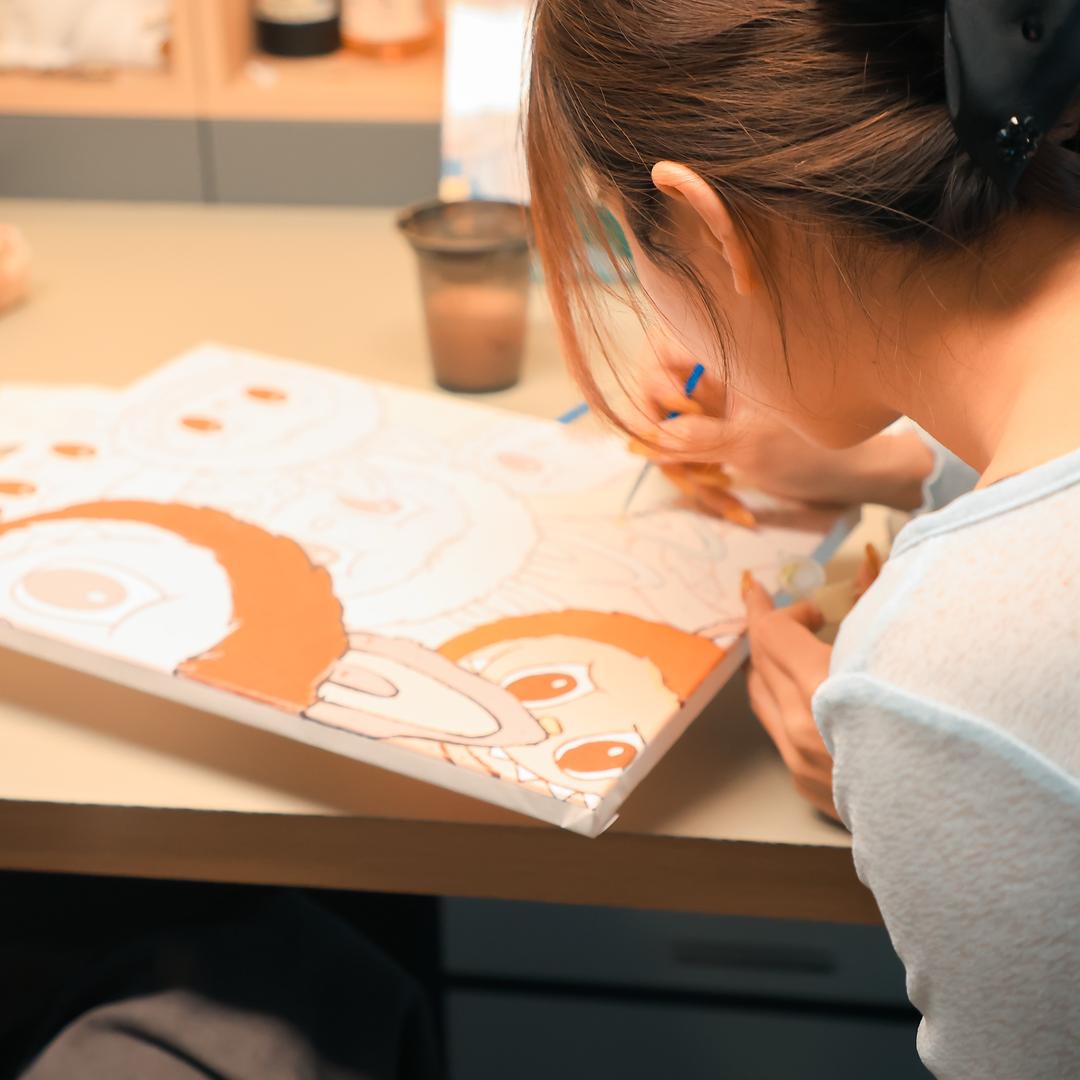 六个葫芦娃数字油画