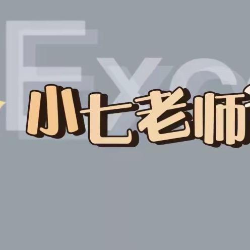 Excel小七老师