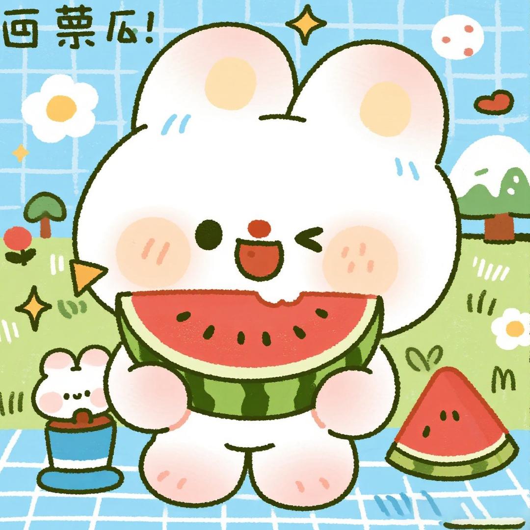 夏天爱吃西瓜头像