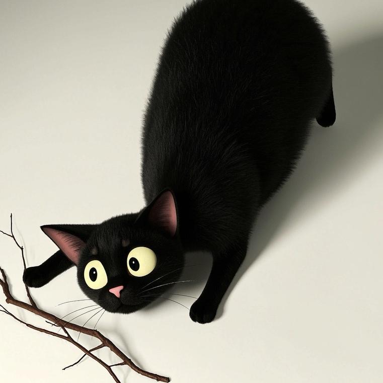 半只黑猫