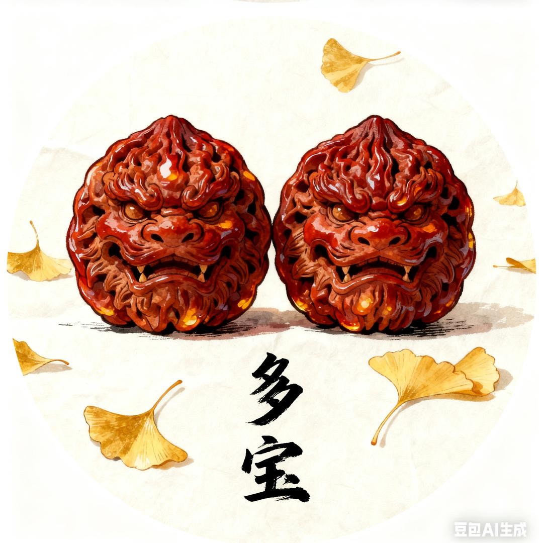 多宝文玩橄榄核雕