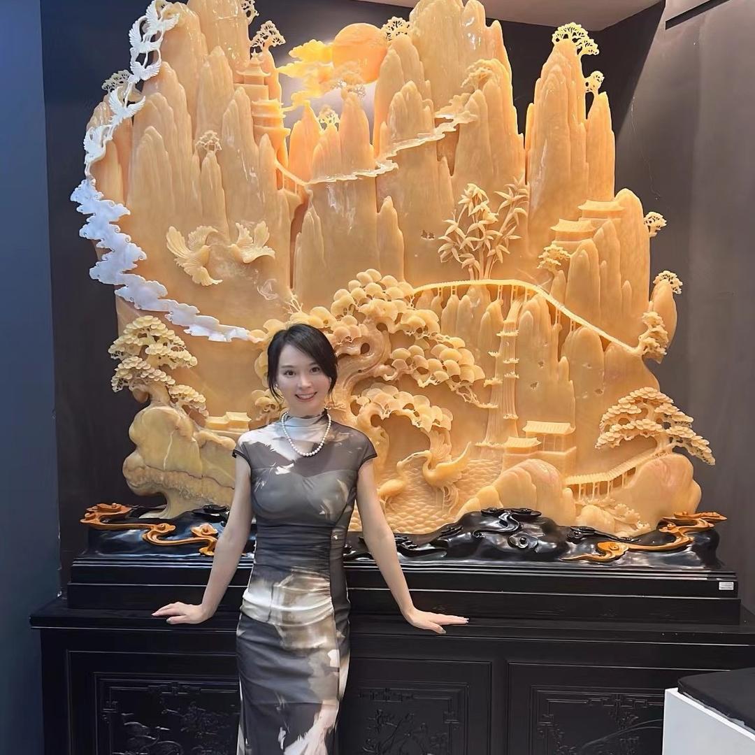 媛梦·天韵玉雕摆件