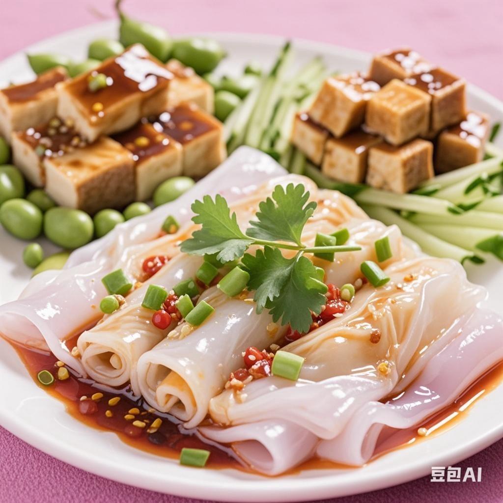 手工卷粉 豌豆粉 烧洋芋
