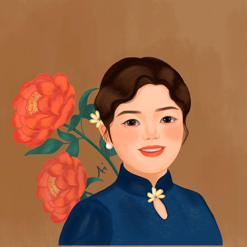 一抹嫣红