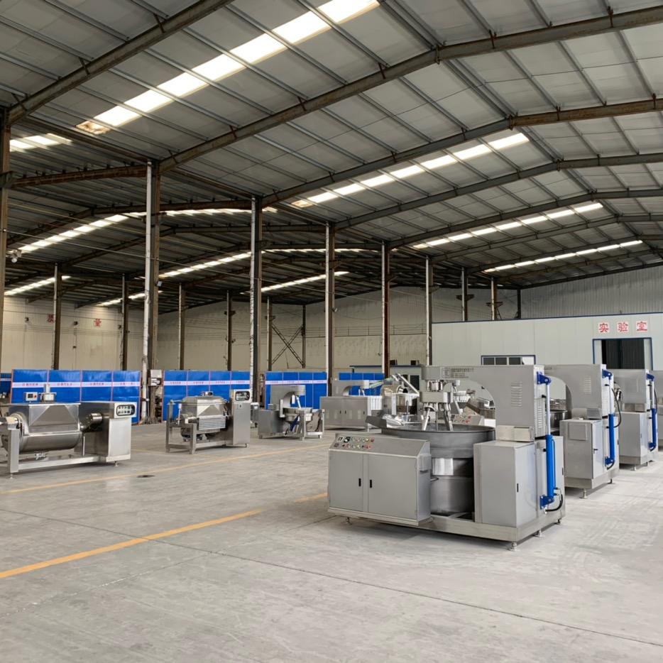 鑫烨机械酱料生产线，行星炒锅，给袋包装机