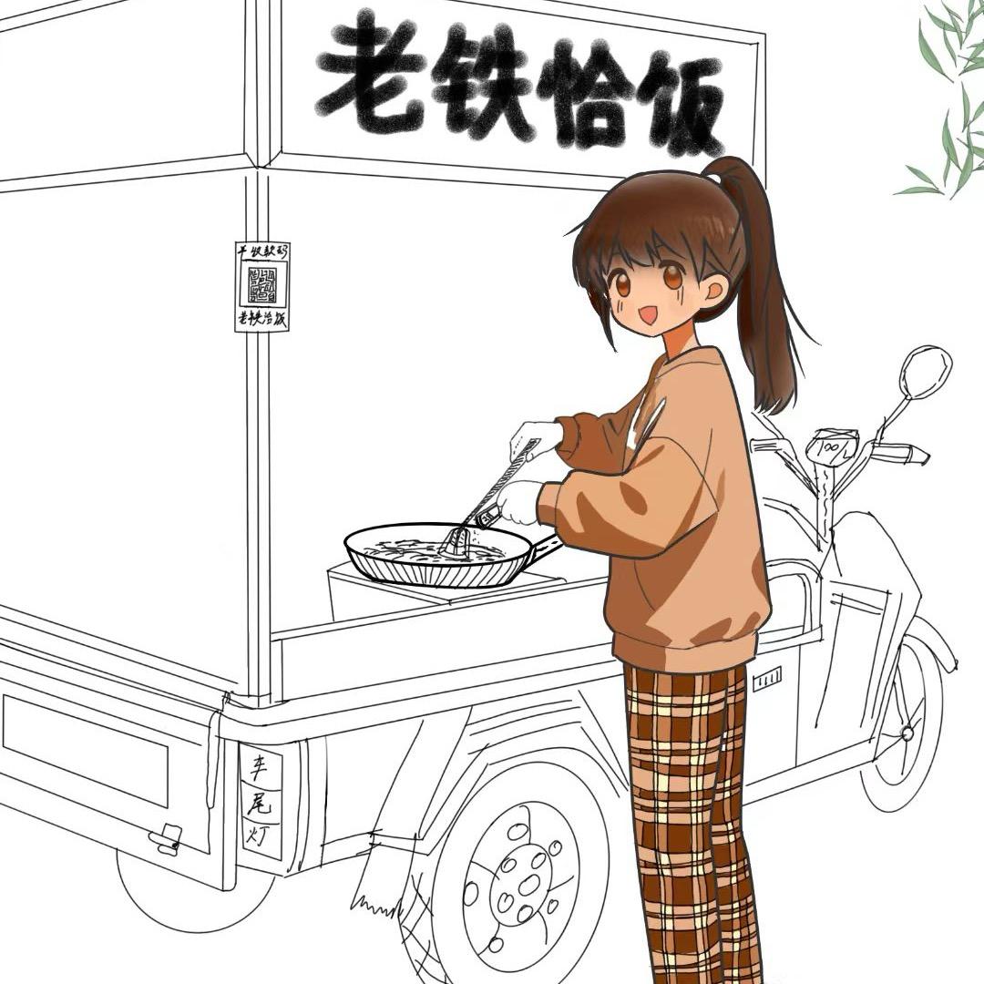 卖炒饭的小女孩