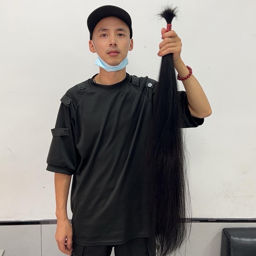 漾烫染收长头发