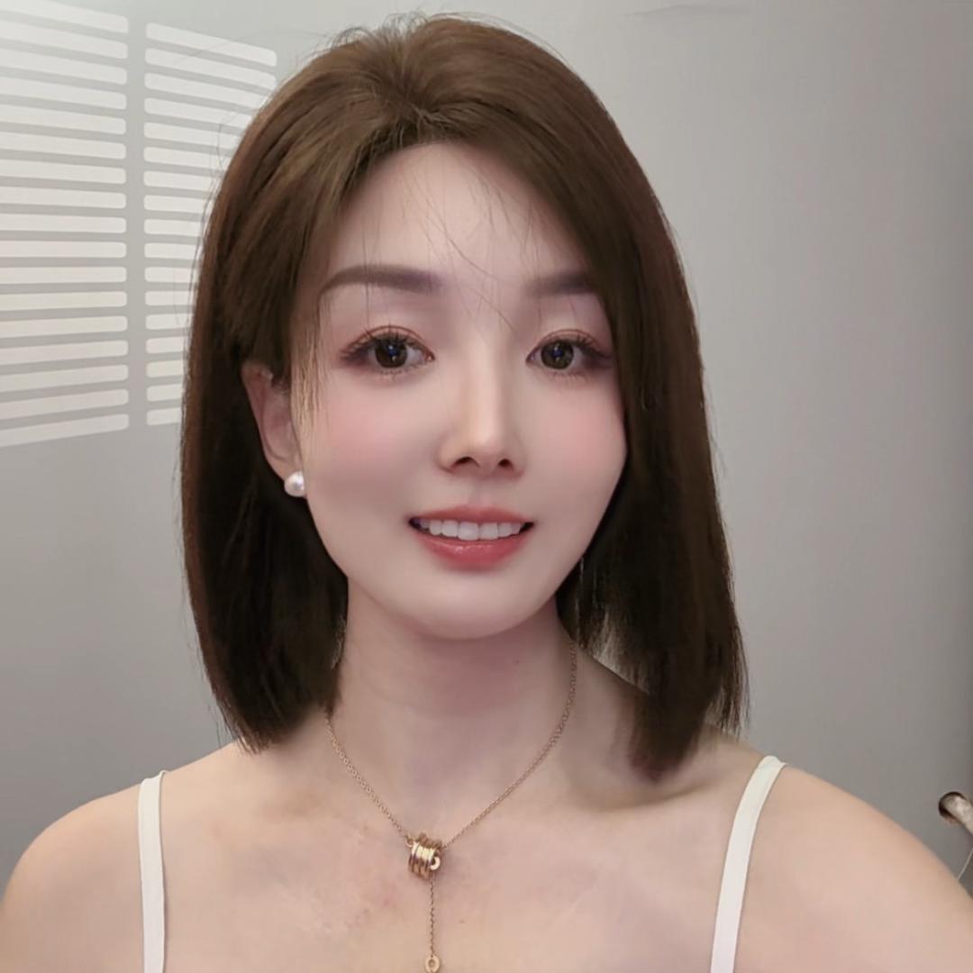 法妮莎皮膜发际线假发