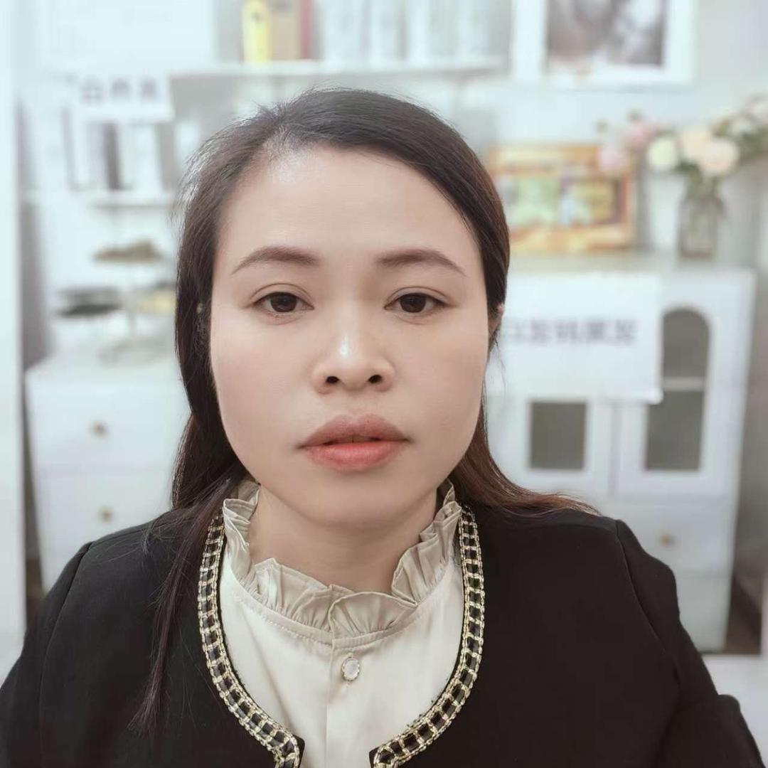 丽姐白发转黑发直播间