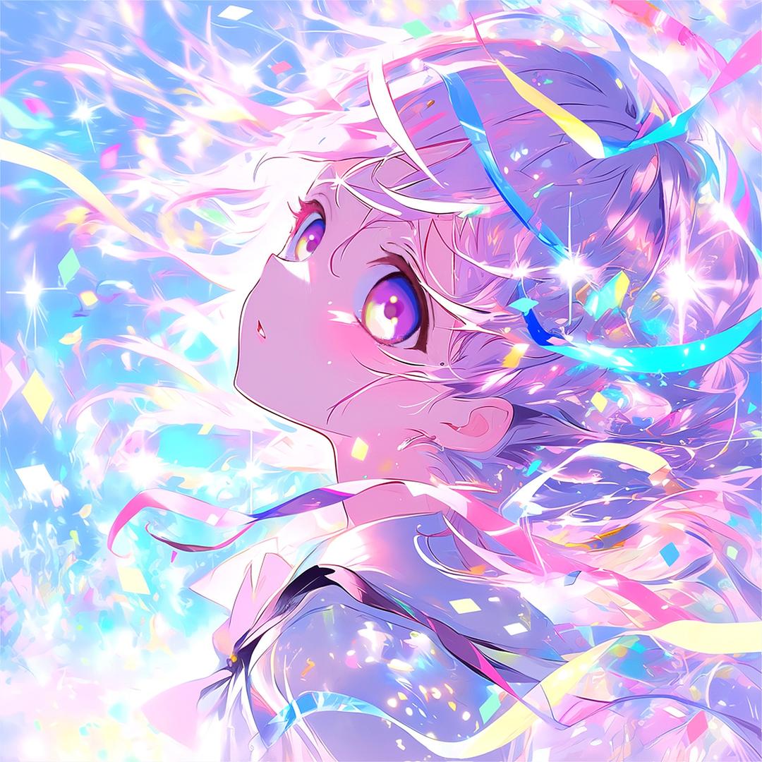 在彩虹桥上的女孩