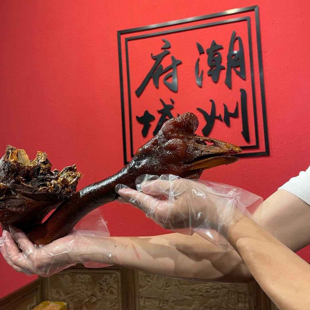 一只狮头鹅