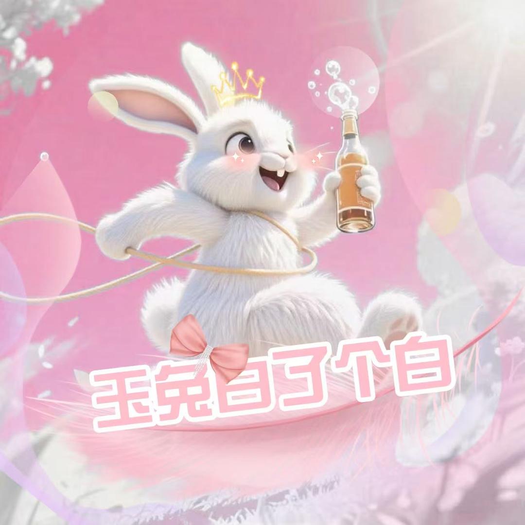 玉兔白了个白🐰🍀