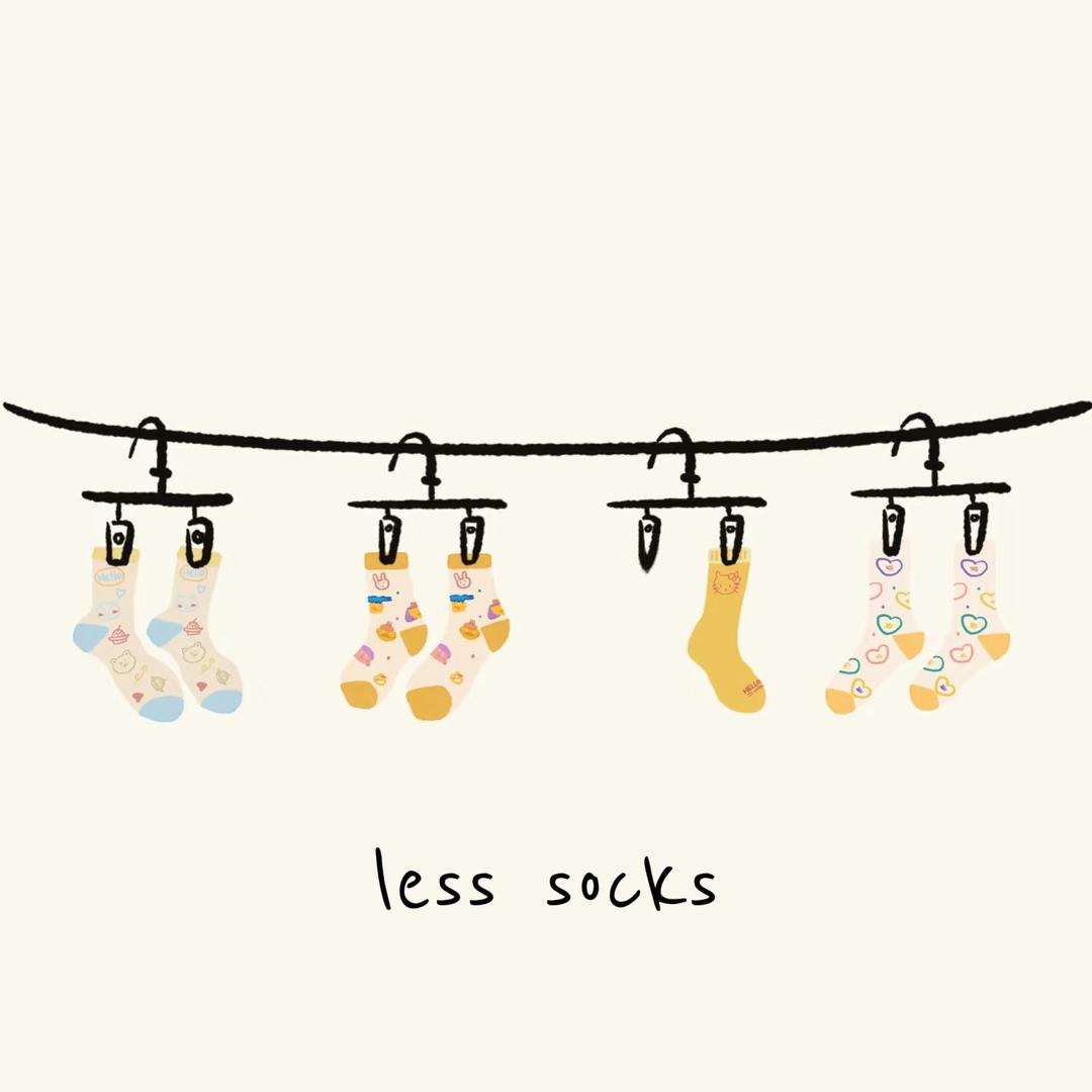 Less socks