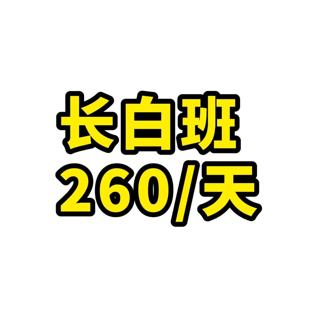 长白班260一天 主页报名
