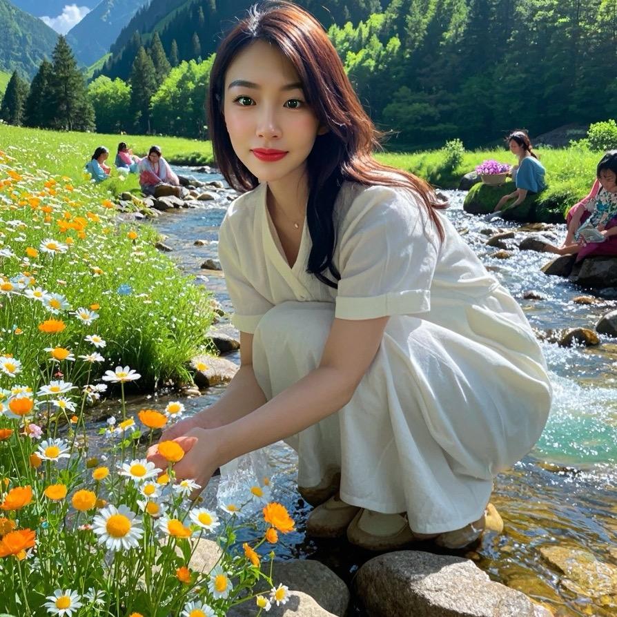 楮塘村卖沙子的小姐姐