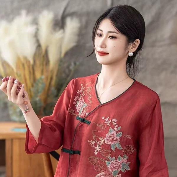 拾缘高定棉麻女装源头厂家