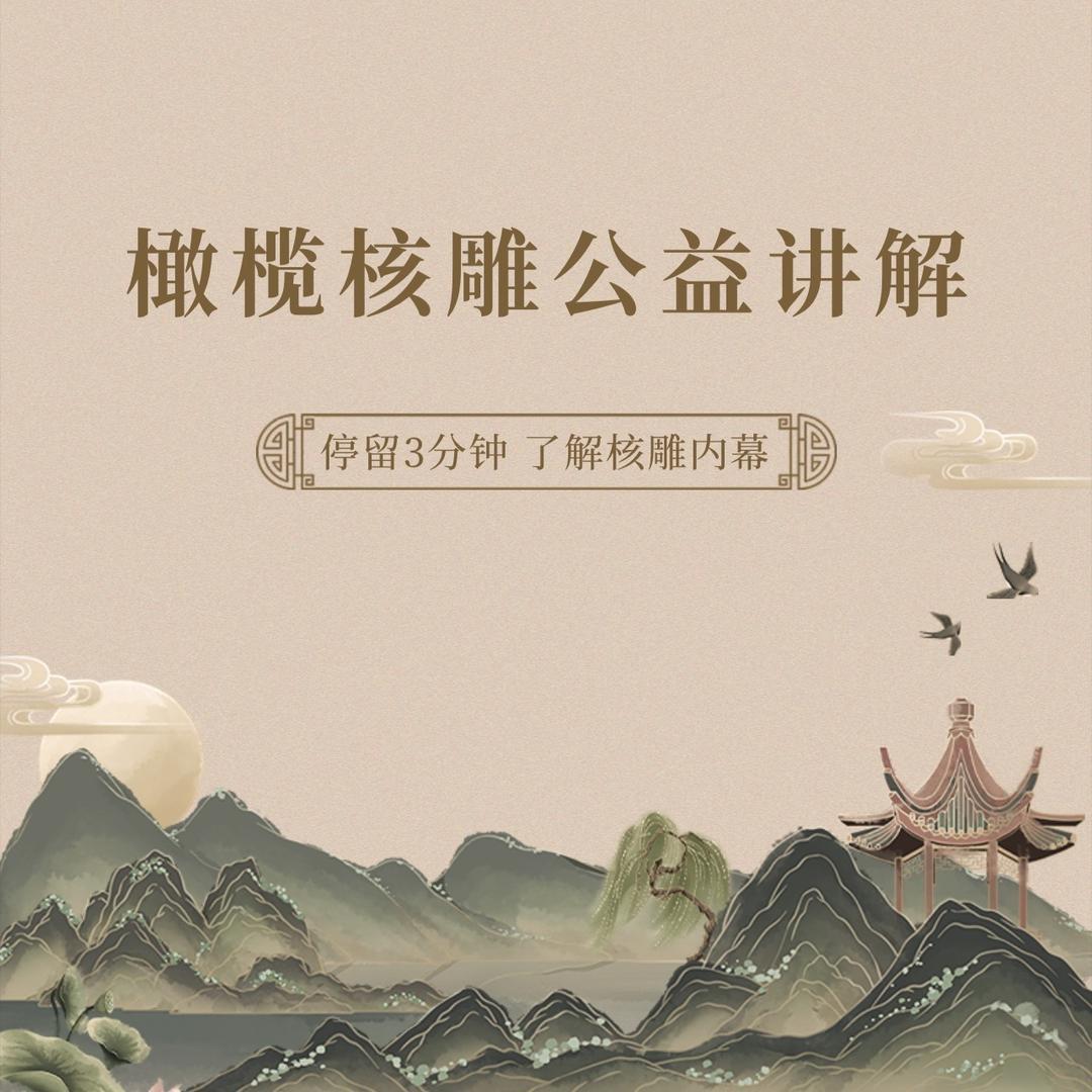 橄榄核雕公益解说