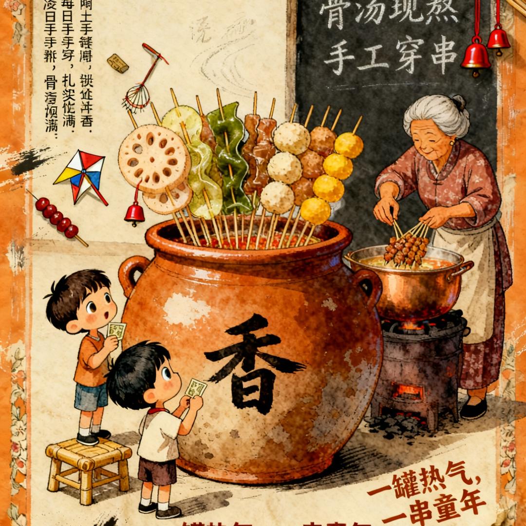 孝感外婆瓦罐串串
