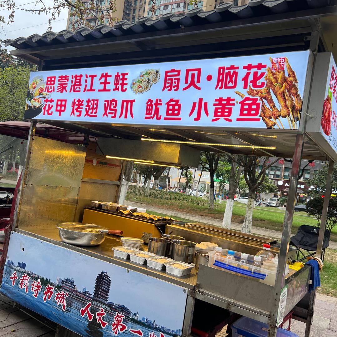 眉山今罗马夜市湛江生蚝🦪扇贝 脑花